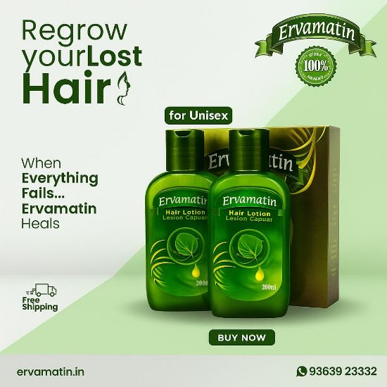 Ervamatin hair growth serum for hair fall treatment India